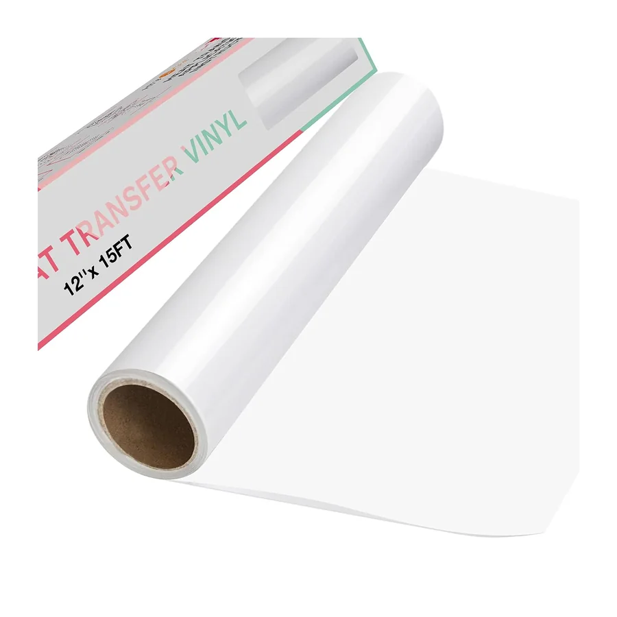 Plotterfolie Textil 30.5cm x4.57m Flexfolie Weiß – Weiß