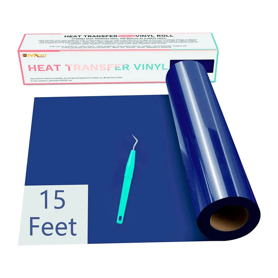 Wärmetransfer-Vinyl, 30,5 x 457 cm, Königsblau, HTV-Vinyls – Standardausführung