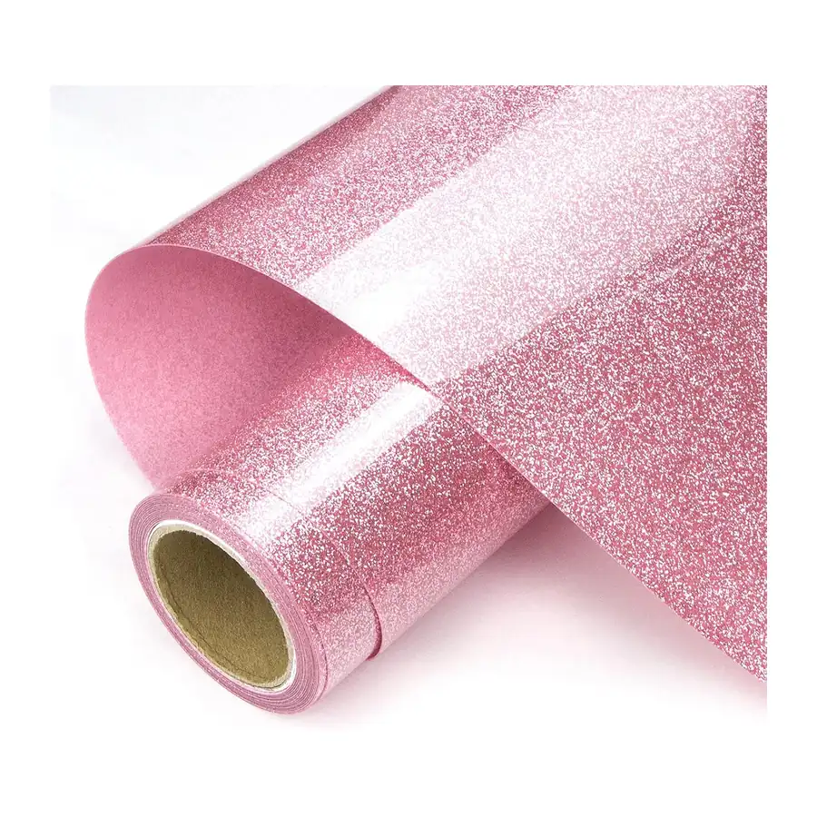 Rosa Plotterfolie Textil Glitzer - 25.4cm x 304.8cm Flexfolie Rosa – Rosa · 25.4cm x 304.8cm