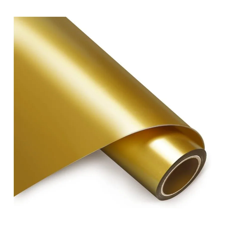 Goldfarbenes Permanent Vinyl, 3,6 x 1,5 m, für Tassen, Fenster, Heimdekoration &