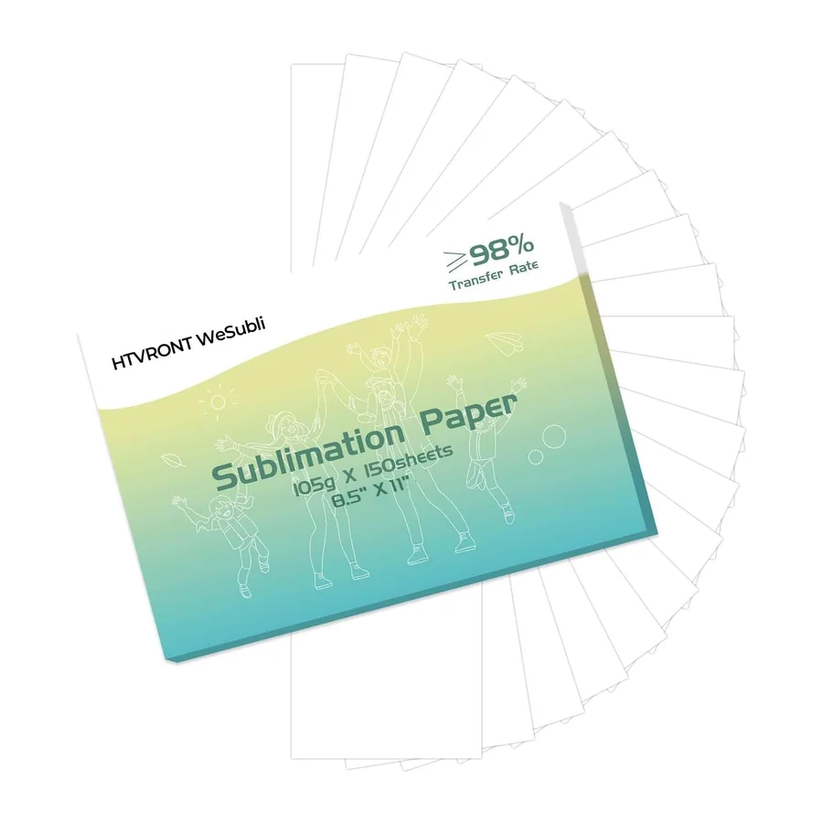 Sublimationspapier, 21,6 x 27,9 cm, 150 Blatt, kompatibel mit Tintenstrahldruckern, 120 g/m²
