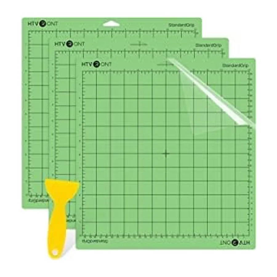 Schneidematte Plotter,3 Pack 12INx12IN Schwarze Linie Schneidematte