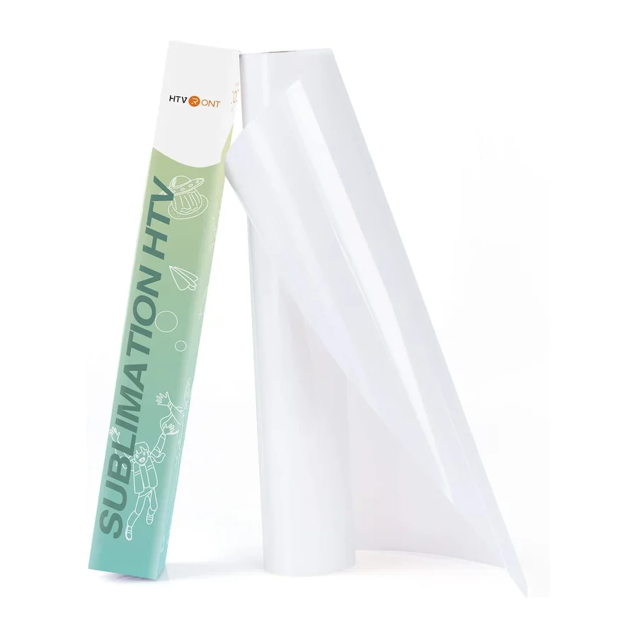 Transparentes HTV-Vinyl für Sublimation, 30,5 cm x 1,5 m, mattes Sublimations-HTV-Vinyl für – 30,5 cm x 1,5 m