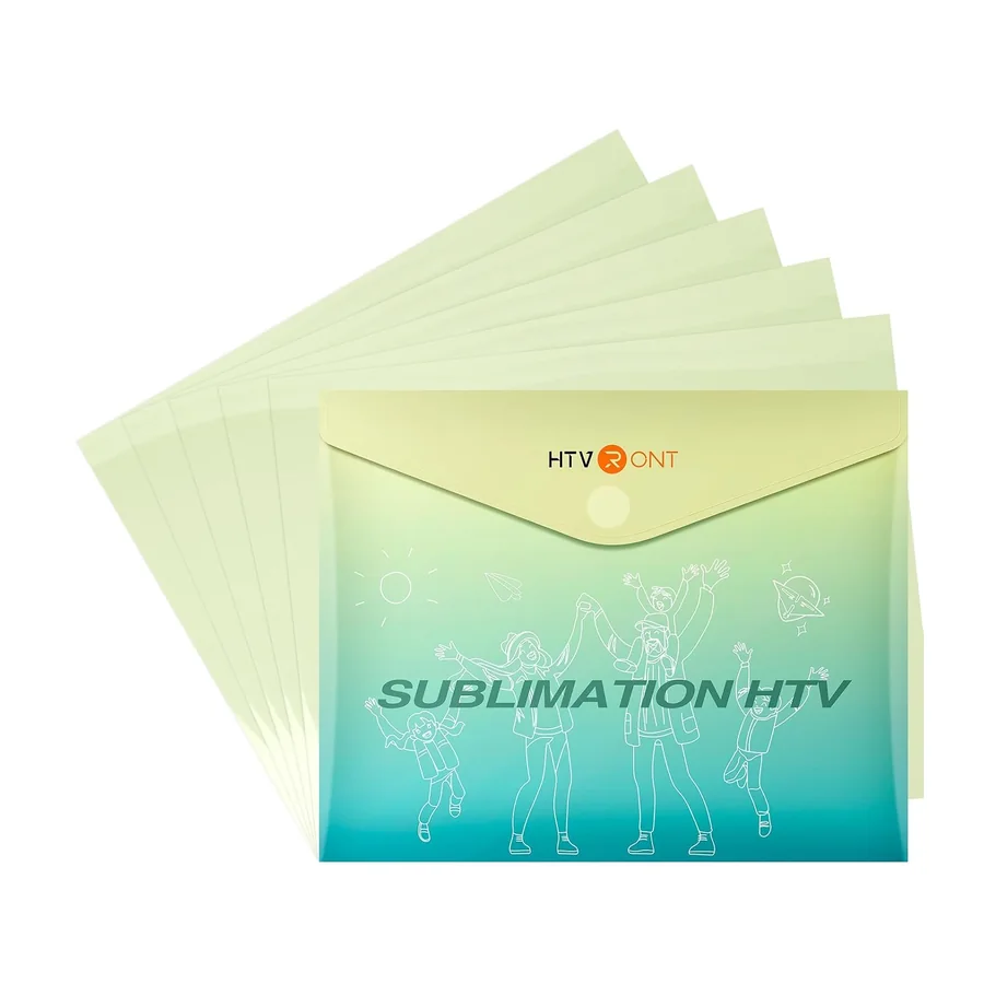 Sublimation Plotterfolie Textil– 30.5 x 25.48cm, 5 Blatt Glänzend Klares Flexfolie für – Glänzend · 5 Blatt