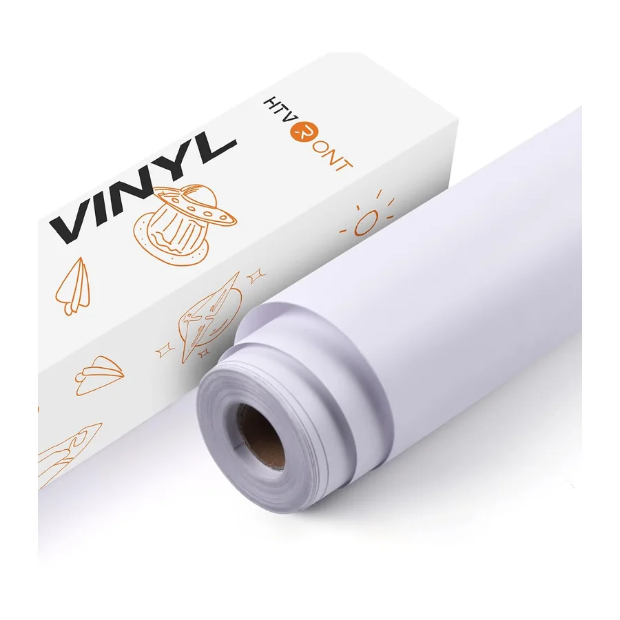 Vinyl-Rolle, selbstklebend, 30,5 cm x 7,6 m, permanent, weiß, selbstklebende Vinyl-Rollen – mattweiß