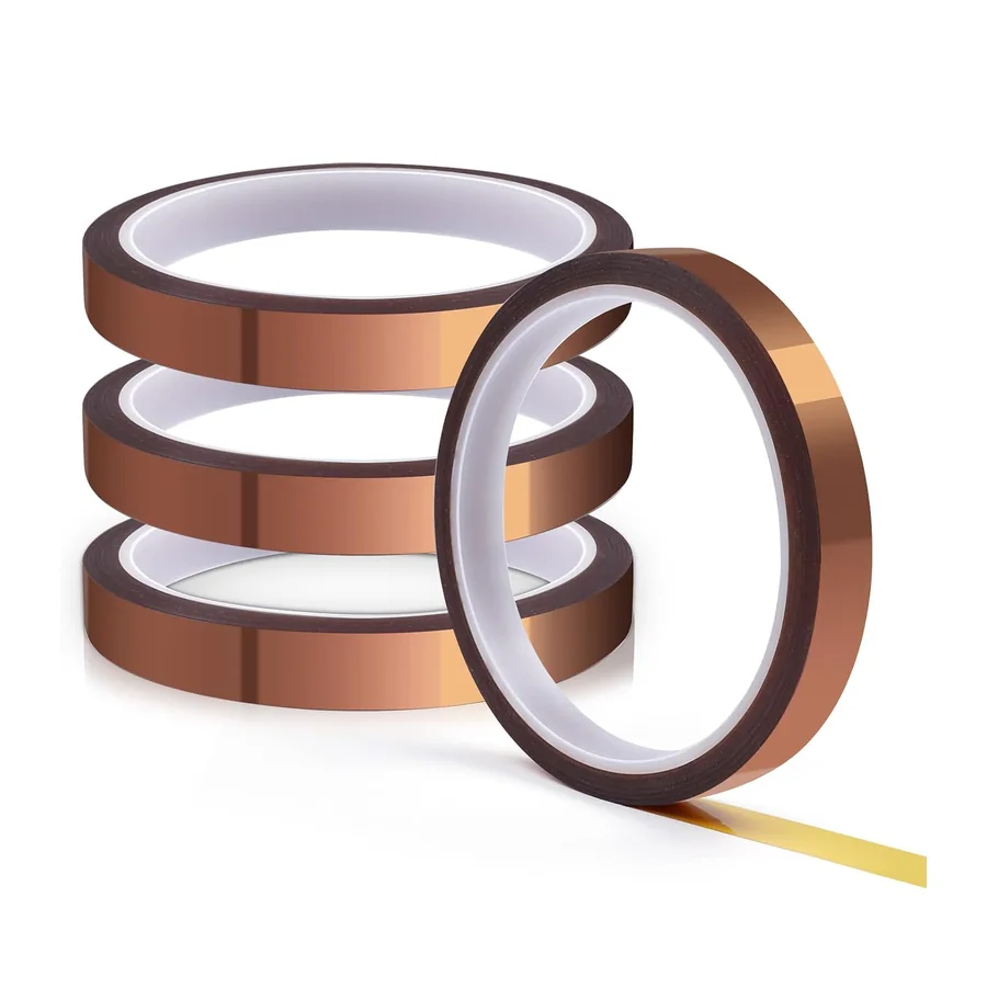 Hitzebeständiges Klebeband, 4 Stück Wärmeband für Sublimation, 10mm*33m Kapton Tape,