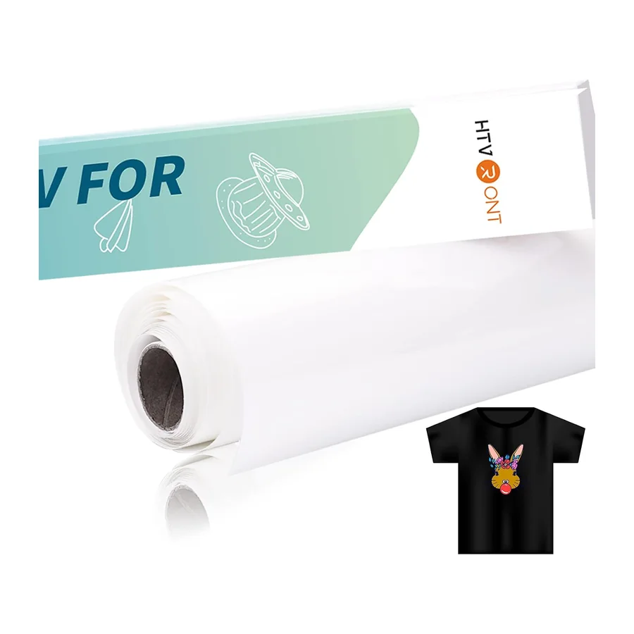 Sublimation HTV für Dunkle und Helle Stoffe 30.5 x 152.4cm - Plotterfolie Textil Flexfolie – Matt Dunkle