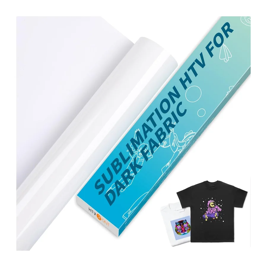 Sublimations-HTV für dunkle/helle Stoffe, mattes Sublimationsvinyl, 30,5 x 305 cm, – matt