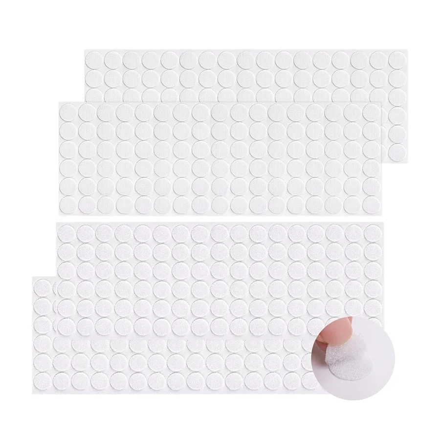 Klettpunkte Selbstklebend - Klett Punkte 408pcs(204 Paare) 0.59" Durchmesser rund Self – 204 Paare