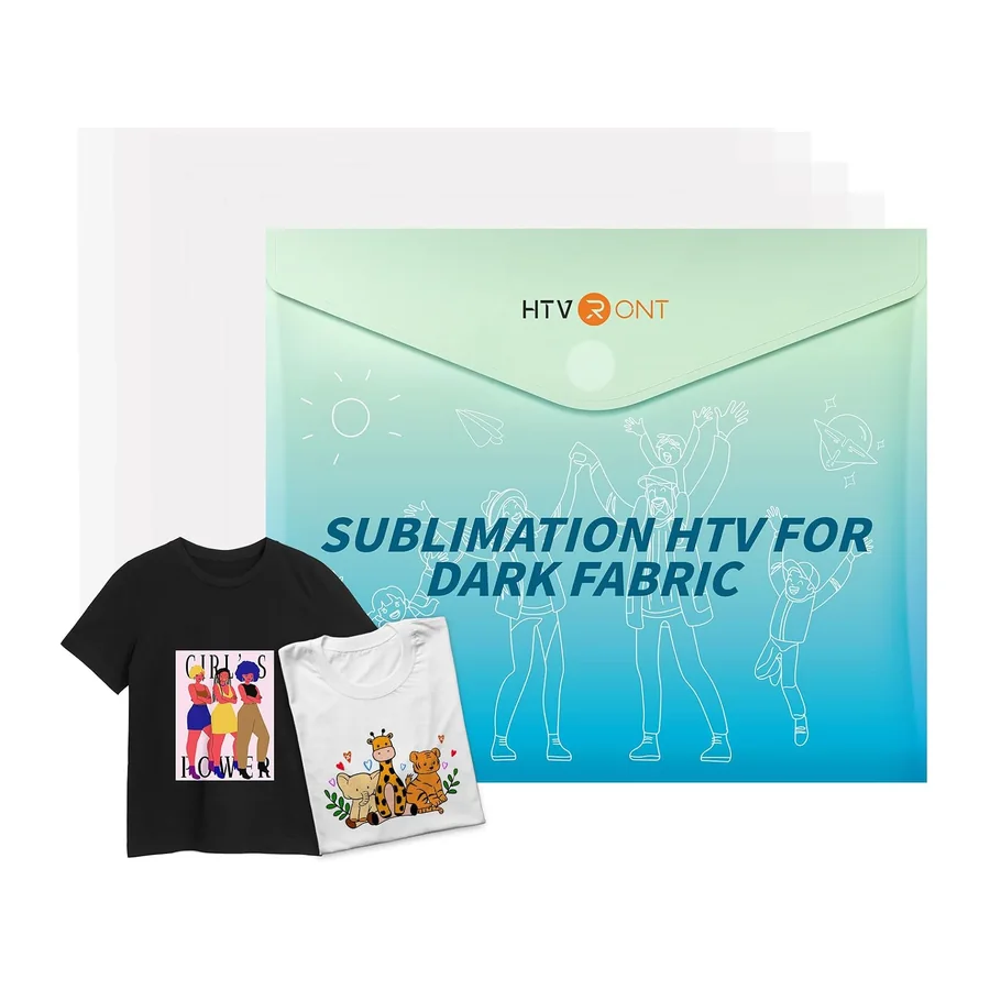 Sublimation HTV Vinyl, 30.5x30.5cm, Matte Dunkel, 5 Blatt